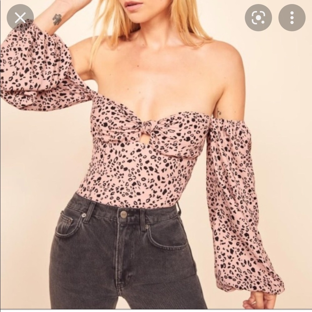 Pink reformation top